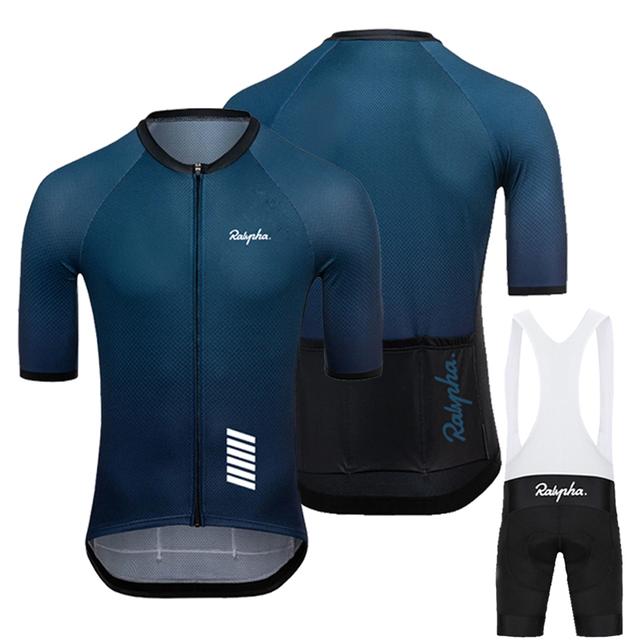 Raphaful Neue Ankunft Radfahren Shirt herren Kurzarm Radfahren Kleidung Komfortable Atmungsaktive Radfahren Bib Anzug Cycli L von Joom DACH