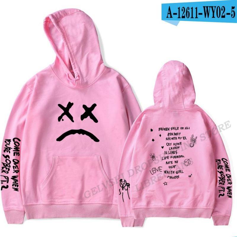 Rapper Lil Peep Hooodies Print Männer Frauen Unisex Hoodie Lässiger übergroßer Pullover Harajuku Sweatshirt Modekleidung Trainingsanzug 3XL von Joom DACH