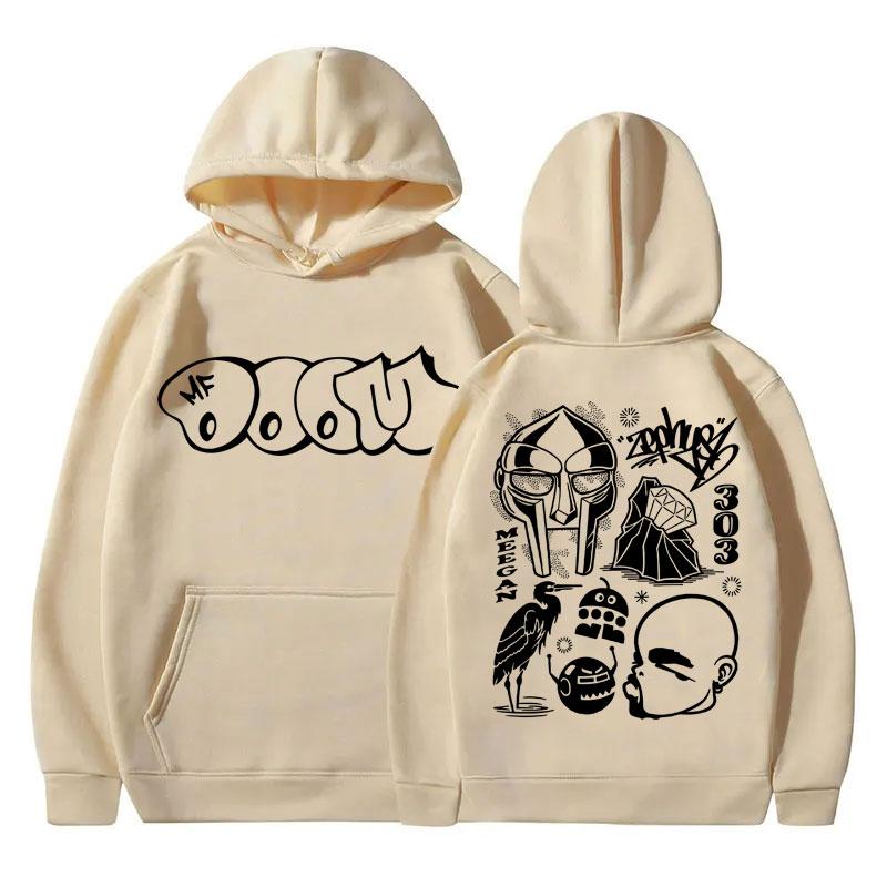 Rapper Mf Doom Madvillain Metal Face Grafikdruck Hoodie Männer Frauen Hip Hop Fashion Sweatshirt Herren Fleece Übergroße Hoodies M khaki von Joom DACH