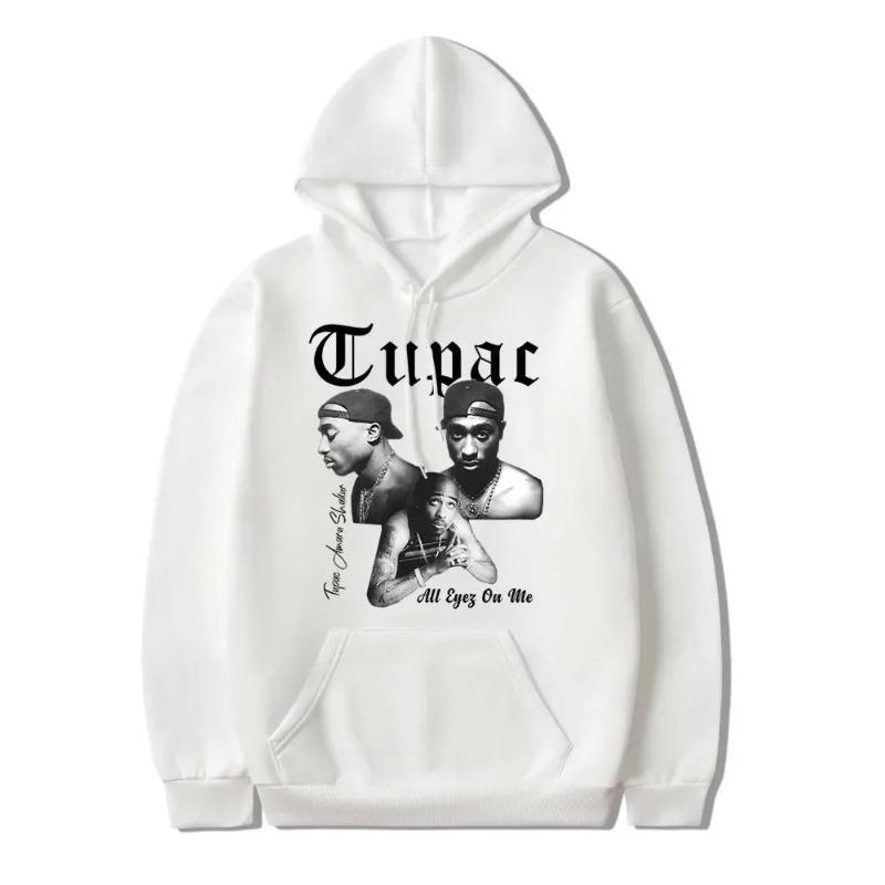 Rapper Tupac 2pac Hoodie Herren Damen Kleidung Sweatshirt Herren Damen Hoodies Mode Buchstaben Aufdruck Grafik Sweatshirts Locker Lässig L von Joom DACH
