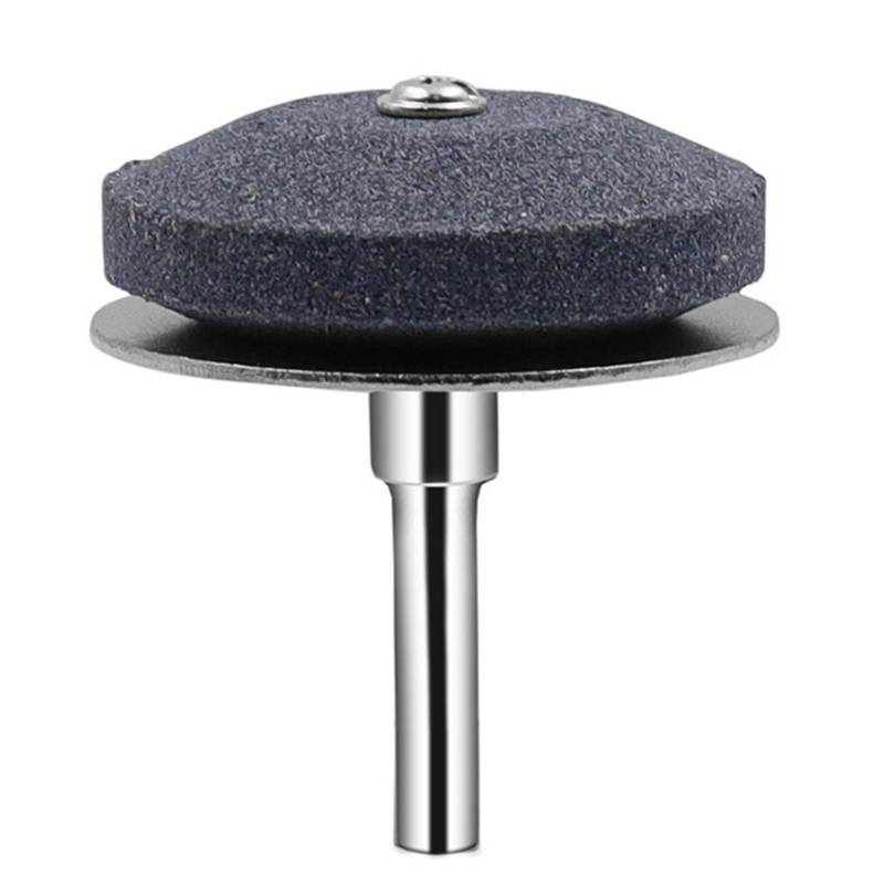 Rasenmäher-Messerschärfer, Universal-Schärfer, Schleifstein für Bohrmaschine, Handbohrmaschine 1/4 silber von Joom DACH