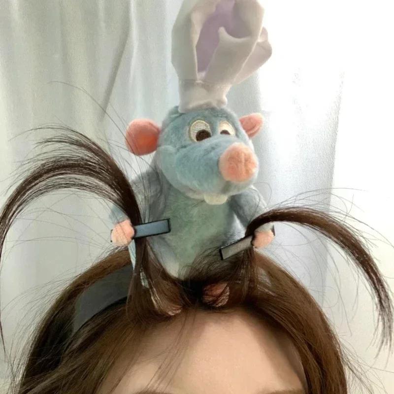 Ratatouille Haarband Kawaii Cartoon Niedliche Plüschpuppe Stirnband Breitkrempige Haarnadel Foto Kopfschmuck Kreativität Mädchen Geschenk blau von Joom DACH
