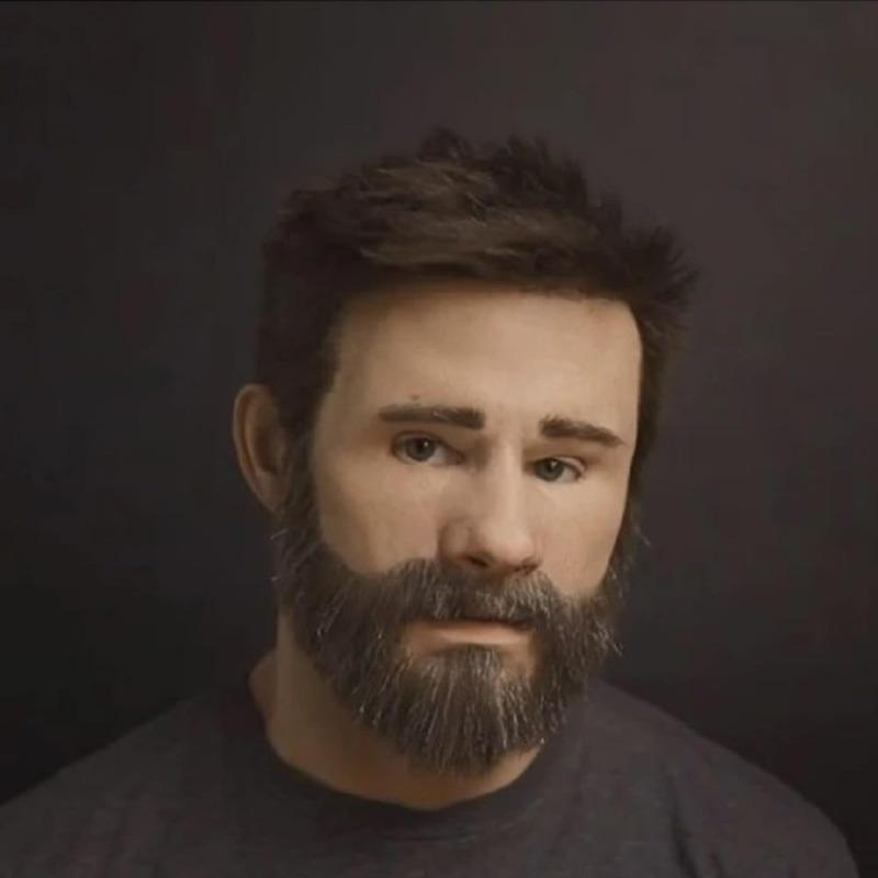 Realistische, hübsche Maske für junge Männer und alte Damen – perfekt für Halloween- und Cosplay-Kostüme. Yong man black hair von Joom DACH