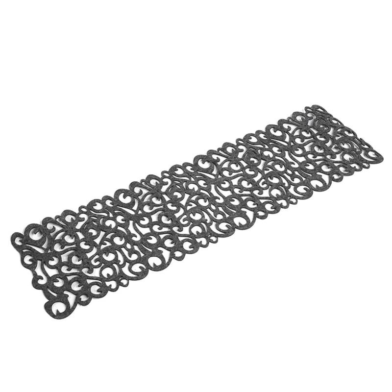 Rechteckige Form Filz Tischdecke Läufer Tischsets Tischsets Haushaltsdekorationen(Dunkelgrau) von Joom DACH