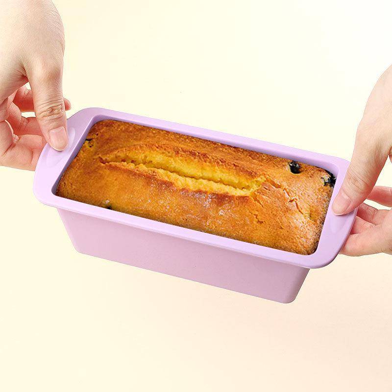 Rechteckige Silikon-Toast- und Kuchenform Gray Silicone Cake Toast Pan von Joom DACH