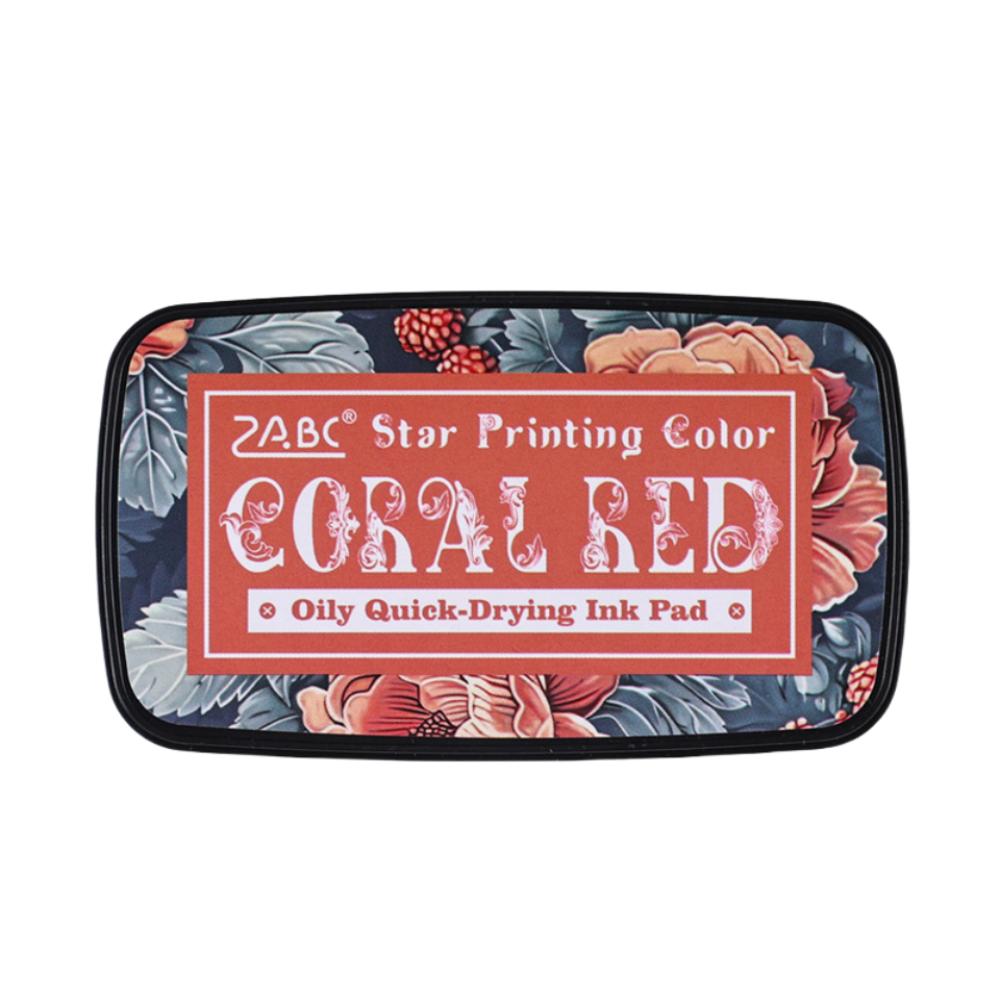 Rechteckiger Selbstfärbestempel Farbiges Stempelkissen Neue Schülermaterialien für Planerstempel Scrapbook rot von Joom DACH