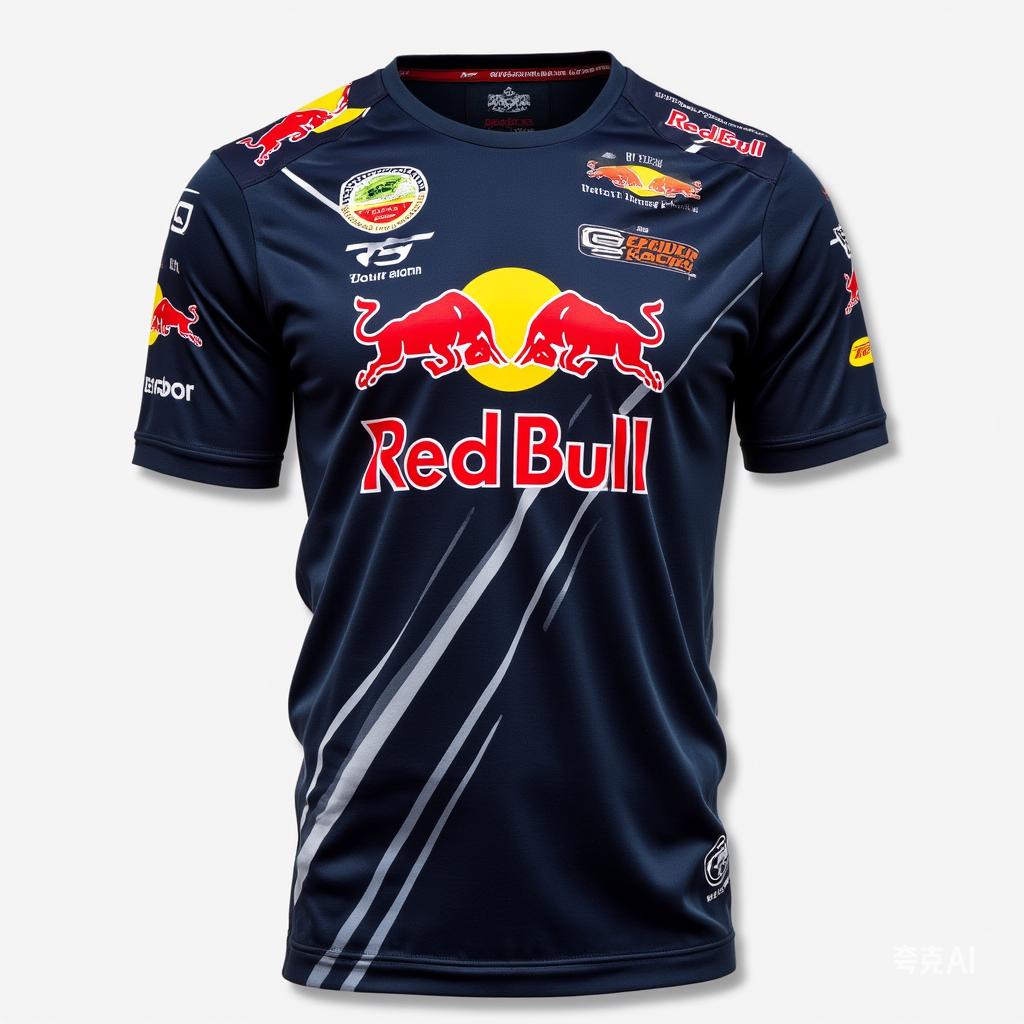 Red Bull Racing 3D Herren T-Shirt F1 Formelrennen Red Bull Racing Anzug Extremsportarten Hohe Qualität Marke Trainingsanzug M von Joom DACH