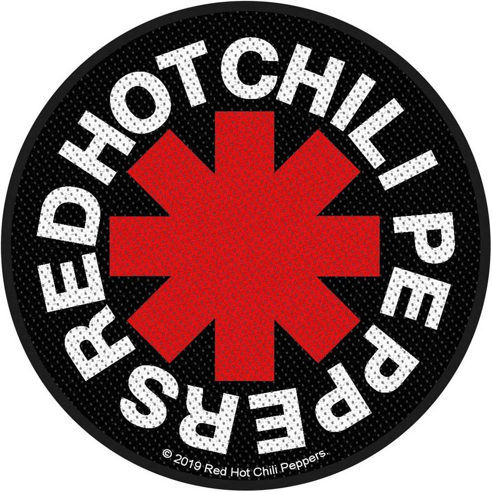 Red Hot Chilli Peppers Gewebter Sternchen-Aufnäher One Size rot/schwarz von Joom DACH