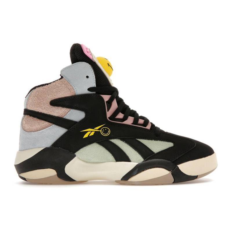 Smiley x Reebok Shaq Attaq 50. Jubiläum Herren Sneaker Schwarz Core-Black Dreamy-Blue GX2250 44.5 von Joom DACH