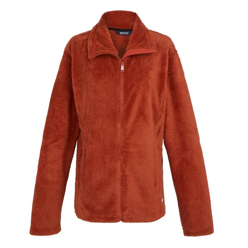Regatta Damen Heidy Flauschige Fleecejacke mit durchgehendem Reißverschluss 14 UK braunroten rot von Joom DACH