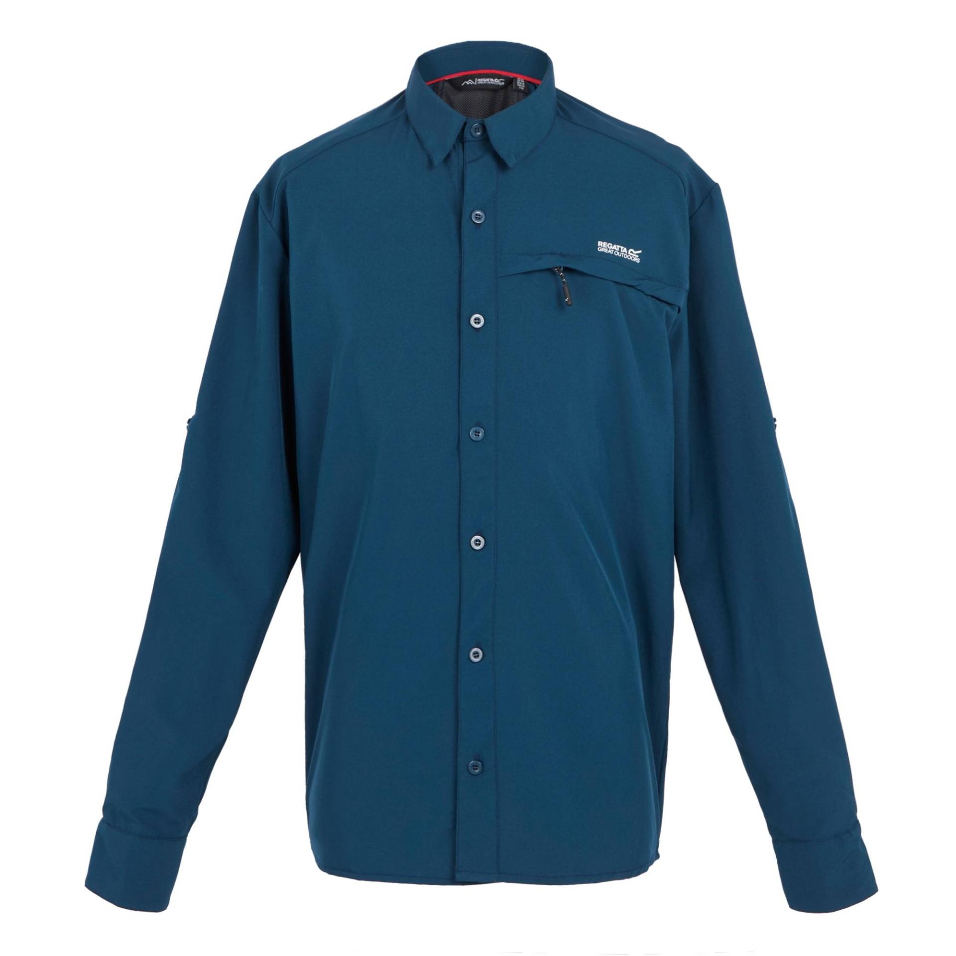 Regatta Kariertes Packaway-Reisehemd für Herren mit langen Ärmeln 3XL von Joom DACH