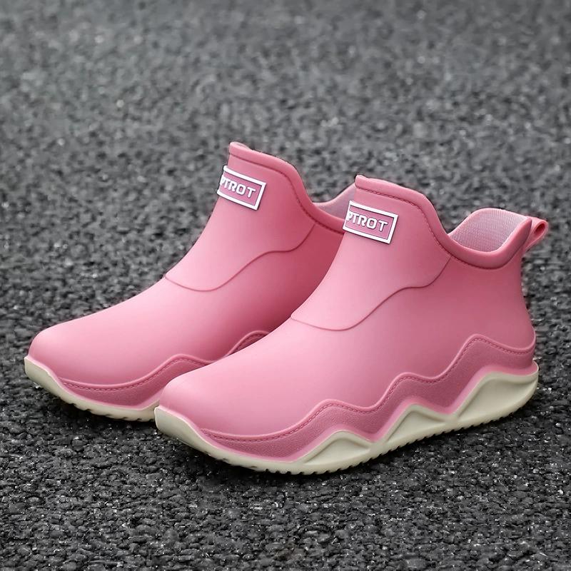 Regenschuhe Herren Damen Anti Rutsch Verschleiß Regen Wasser Waten Angeln Stiefel 38 rosa von Joom DACH