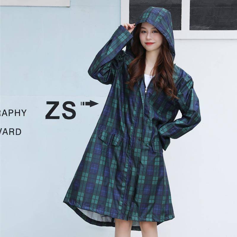 Regensturmsichere japanische und koreanische Frauen Neue Mode Windjacke Regenmantel Frauen L von Joom DACH