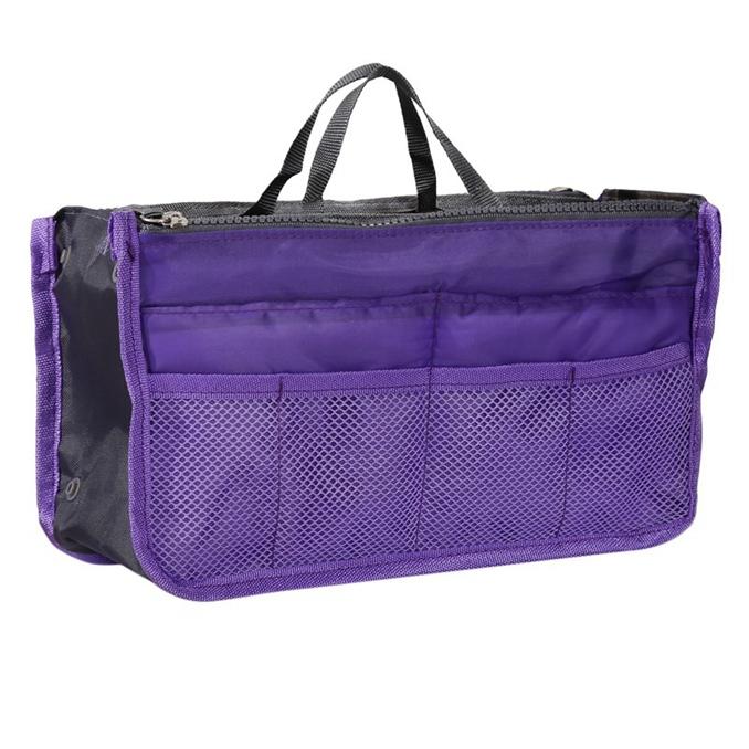 Reise Damen Handtasche Geldbörse Nylon Dual Organizer Einsatz Kosmetiktaschen Oen Size violett Reise Damen Handtasche Geldbörse Nylon Dual Organizer Einsatz Kosmetiktaschen Oen Size violett von Joom DACH