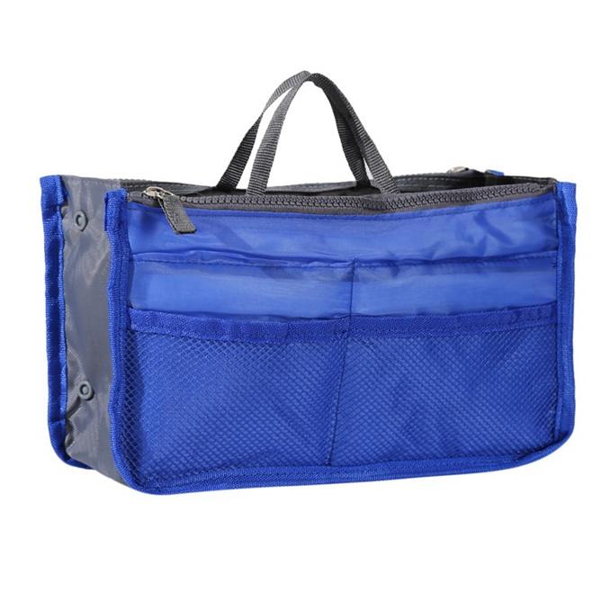 Reise Damen Handtasche Geldbörse Nylon Dual Organizer Einsatz Kosmetiktaschen Oen Size königsblau von Joom DACH