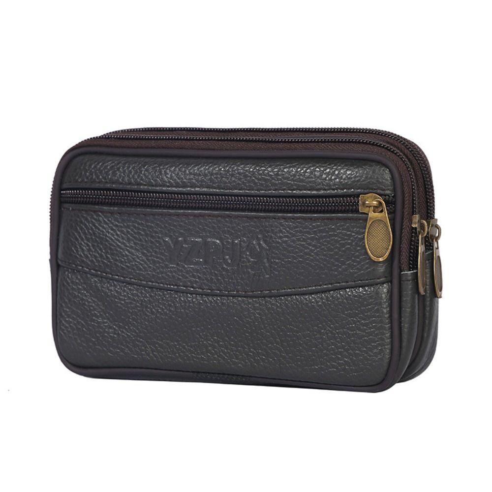 Reise-Geldkartenhalter, multifunktionaler Herren-Hüfttasche, Münz-Hüfttasche, Gürteltasche, Gürteltasche 19CM-Three von Joom DACH