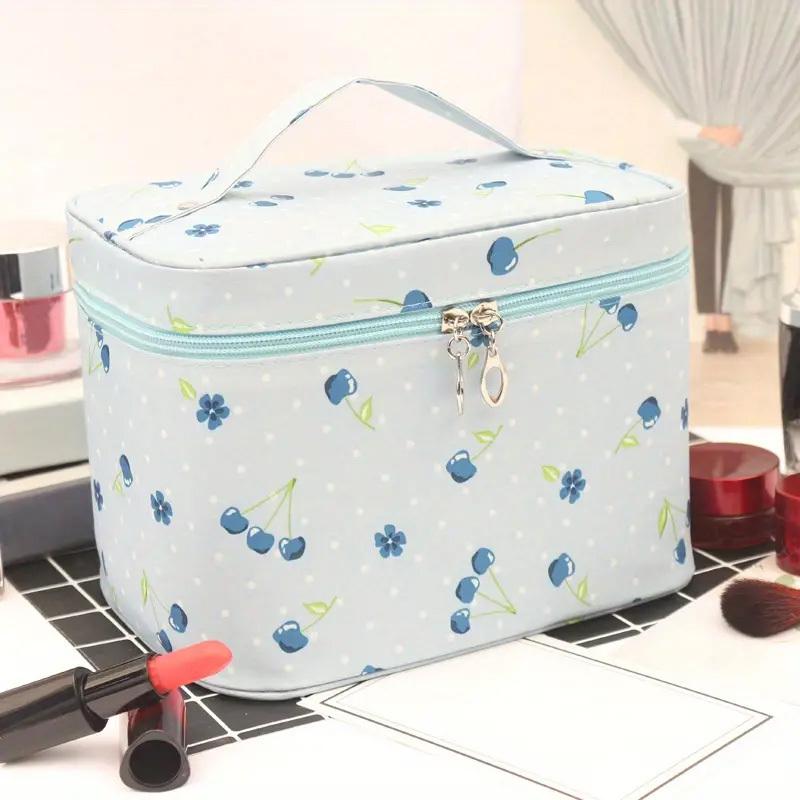 Reise-Make-up-Tasche, wasserdicht, tragbar, Kosmetiktasche für Damen, große Kapazität, Toilettenaufbewahrung, Kosmetikbox mit Reißverschluss, Wasch- und Schönheitstasche von Joom DACH