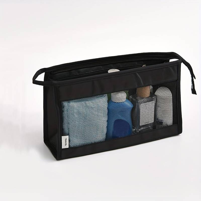 Reise Visuelle Waschtasche Damen Kosmetiktasche Atmungsaktive Aufbewahrungstasche Tragbare Lippenstift Handy Tasche Outdoor Handheld Große Kapazität Kosmetiktasche schwarz Reise Visuelle Waschtasche Damen Kosmetiktasche Atmungsaktive Aufbewahrungstasche Tragbare Lippenstift Handy Tasche Outdoor Handheld Große Kapazität Kosmetiktasche schwarz von Joom DACH