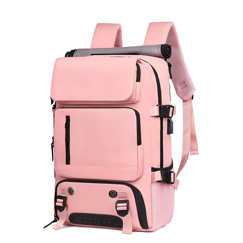 Reiserucksack für Damen, wasserdichter 16-Zoll-Business-Laptop-Rucksack mit Schuhtasche, verstecktem USB-Ladeanschluss, Wander- und Campingrucksack von Joom DACH