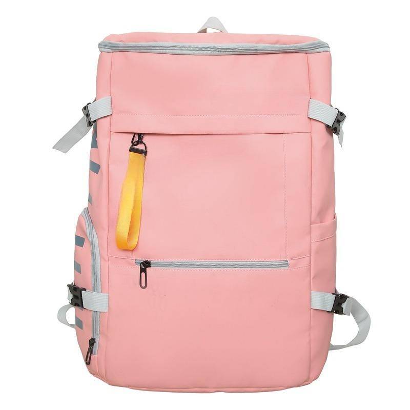 Reisetaschen mit großem Fassungsvermögen für Damen und Herren mit Schuhfächern, tragbare Reisetaschen, Gepäcktaschen mit einfachem und Mehrfachtaschen-Design rosa von Joom DACH