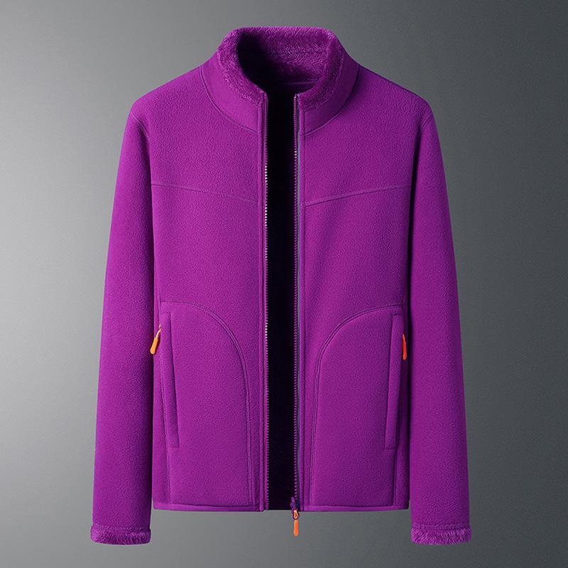 Reißverschluss Strickjacke Pullover Herren Winter Fleece Kleidung Frauen tragen Coral Fleece Jacke Winter Kleidung 4XL von Joom DACH