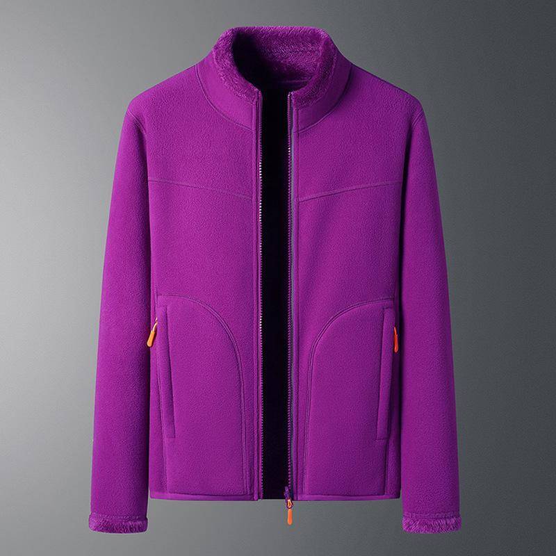 Reißverschluss Strickjacke Pullover Herren Winter Fleece Kleidung Frauen tragen Coral Fleece Jacke Winter Kleidung 4XL von Joom DACH