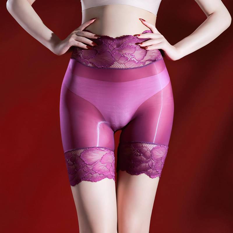 Reizvolle Spitze Seidig Transparent Mid-Waist Strümpfe Slips für Männer & Frauen Closed Crotch Cover (Men) 80-150 jin von Joom DACH