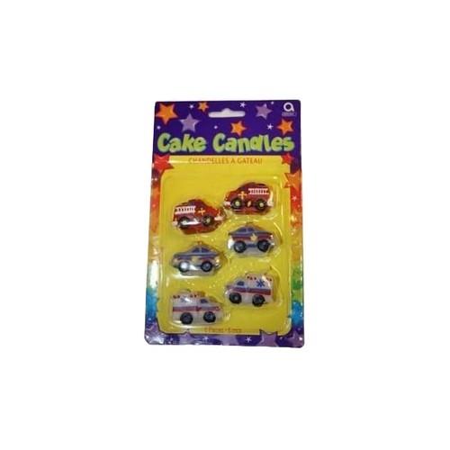 Rescue Team Wachs-Mini-Happy-Birthday-Kerze (Packung mit 6) One Size schwarz von Joom DACH