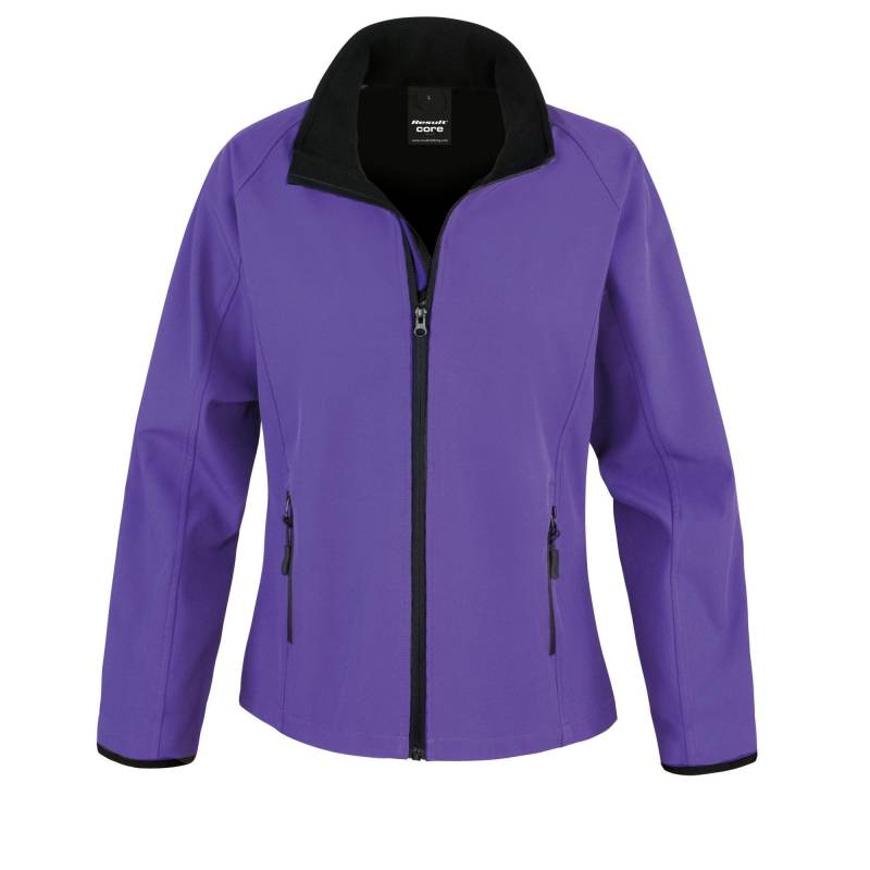 Result Core Damen/Damen Bedruckbare Softshelljacke L violett/schwarz von Joom DACH