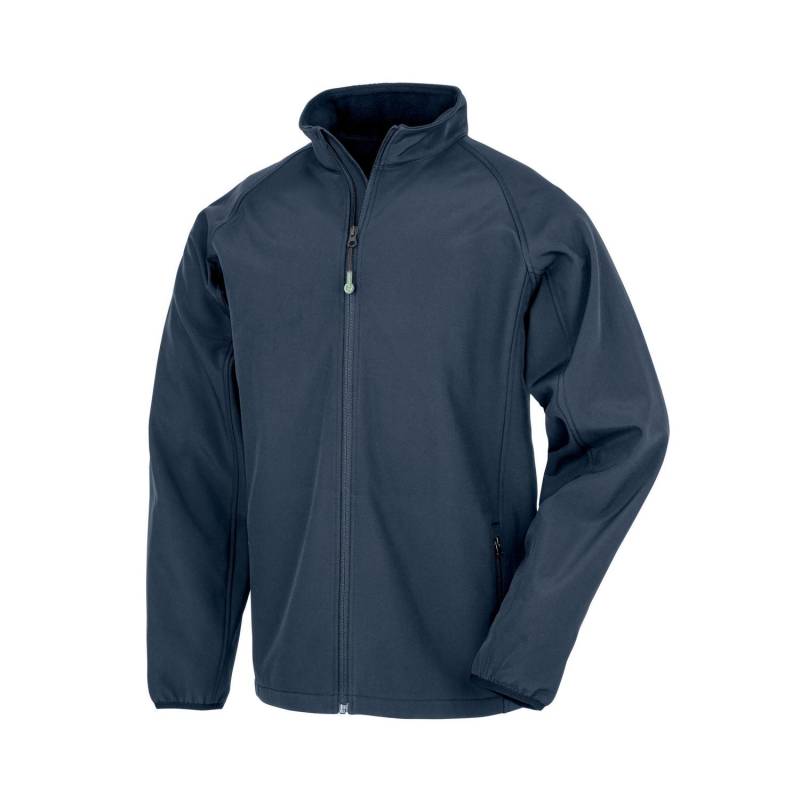 Result Doppellagige Softshelljacke aus recyceltem Material für Kinder 9-10 Years dunkelblau von Joom DACH