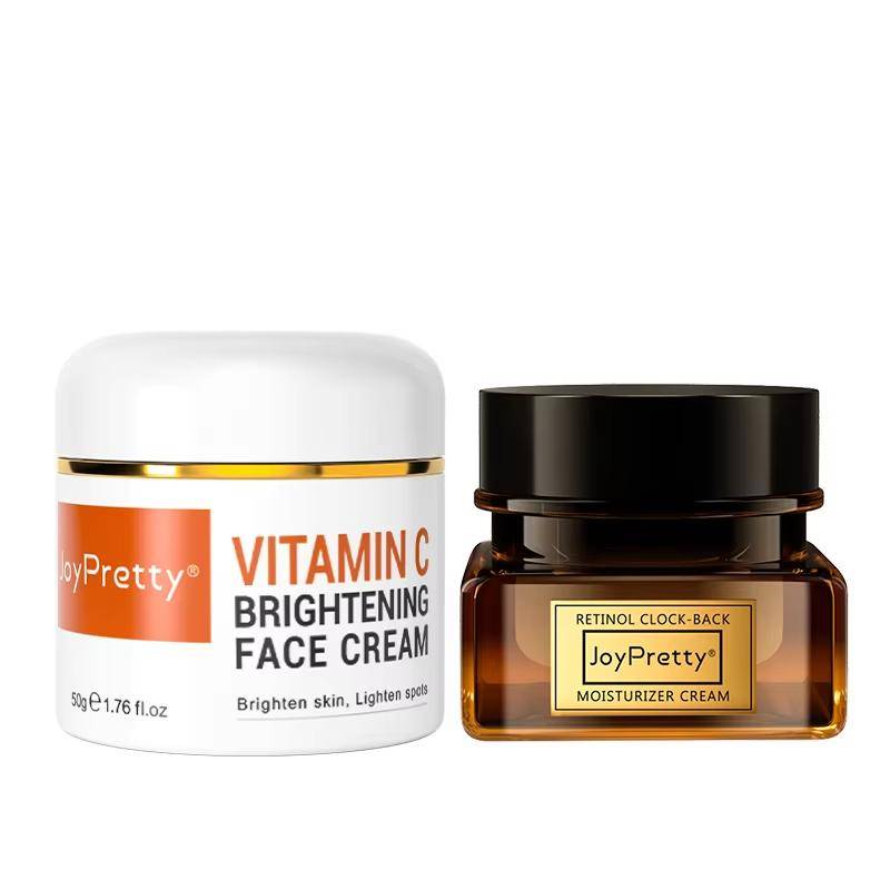 Retinol Vitamin C Gesichtscreme Hautaufheller Anti-Falten Feuchtigkeitsspendende Gesichtscreme für Frauen Aufhellung dunkler Flecken Cremes JoyPretty orange von Joom DACH