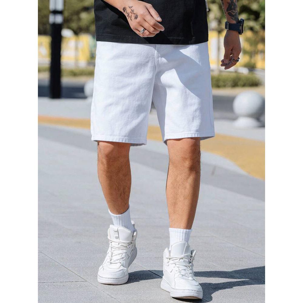 Retro Denim Shorts Herren Sommer Neu Locker Lässig Vielseitig Fünf-Punkt-Hose 4XL von Joom DACH