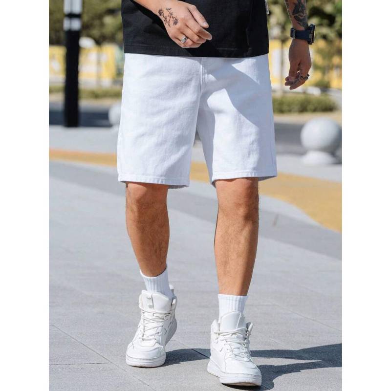 Retro Denim Shorts Herren Sommer Neu Locker Lässig Vielseitig Fünf-Punkt-Hose 4XL von Joom DACH