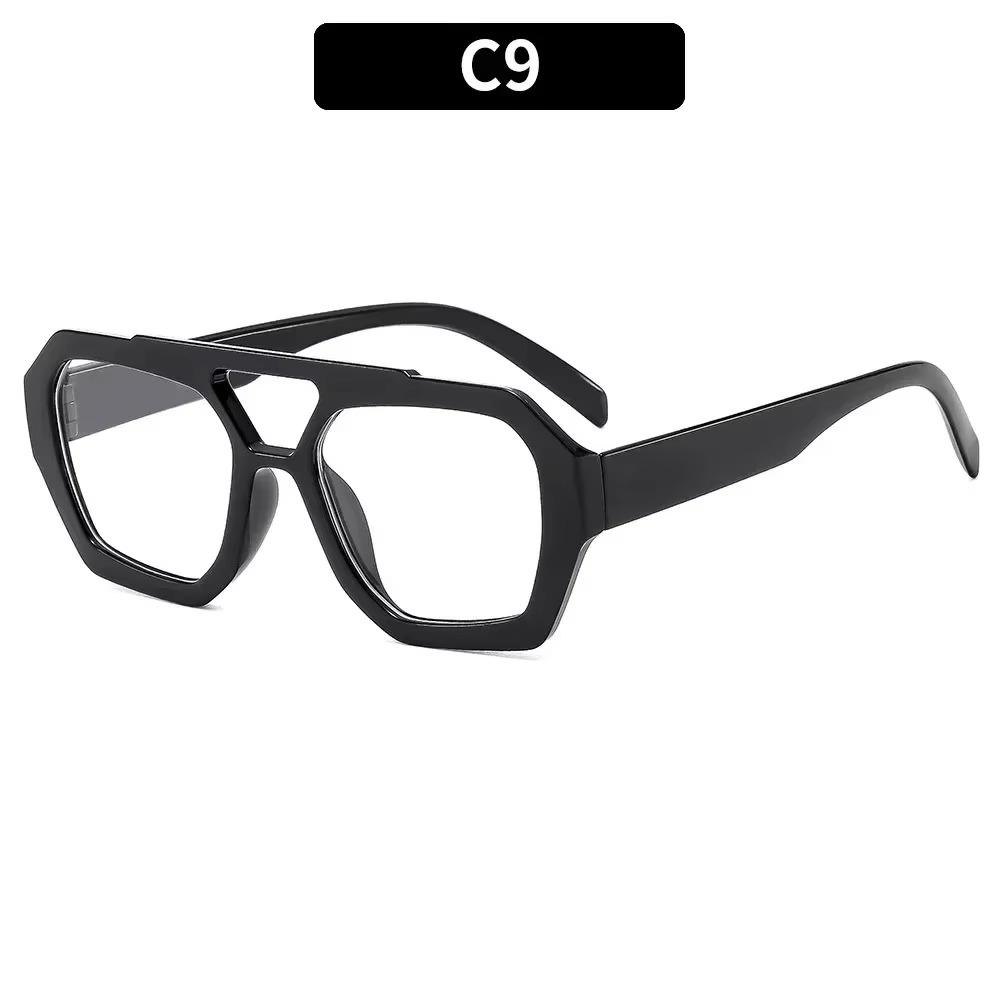 Retro Doppelstege Damen Sonnenbrillen Großer Rahmen Leopard Braun Farbverlauf Brillen Mode Luxus Designer Sonnenbrillen Herren Shades von Joom DACH