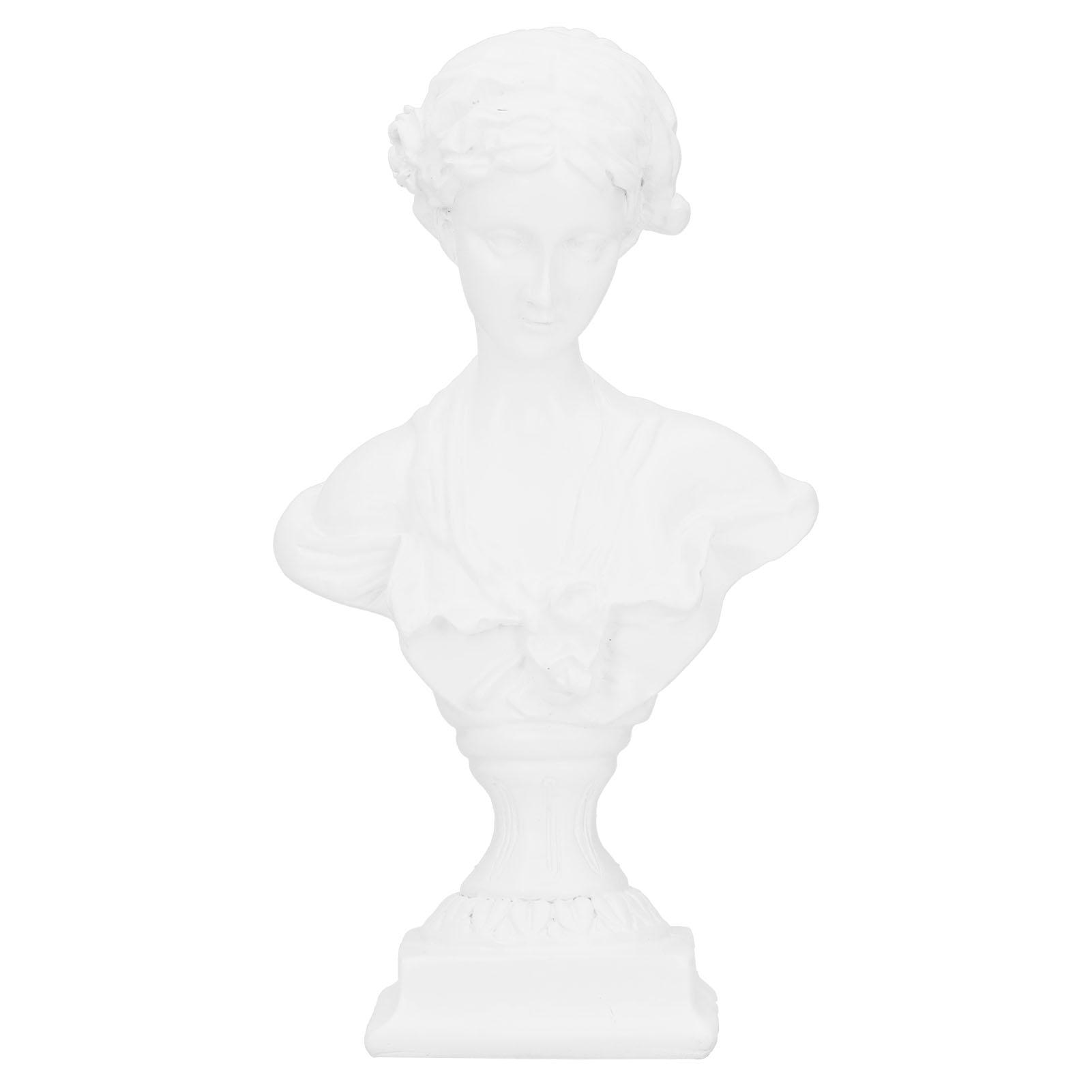 Retro Figur Statue Europäischer Stil Harz Skulptur Kunstwerk Ornamente HeimdekorationBS?1023 Weiß S von Joom DACH