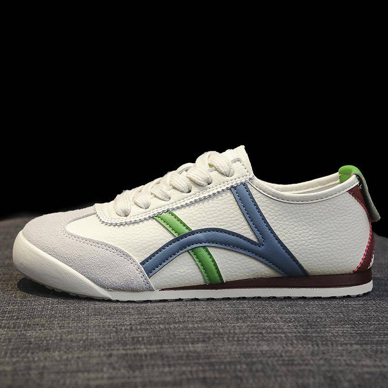 Retro Flachboden Leder Forrest Gump Schuhe Damen Deutsche Trainingsschuhe Sommer Neu Atmungsaktiv Lässig Sport Kleine Weiße Board Schuhe 40 von Joom DACH