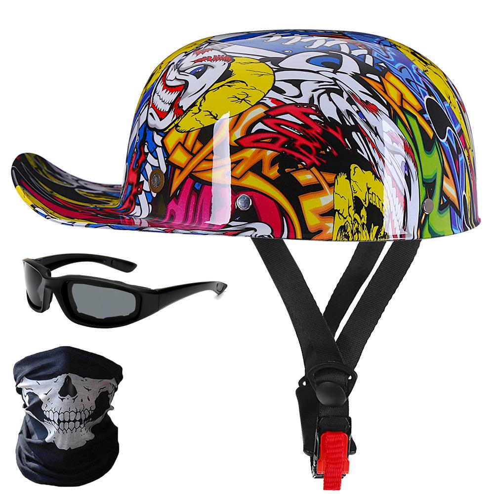 Retro Gangster Persönlichkeit Baseball Cap Helm Harley Helm Vier Jahreszeiten Männer und Frauen Elektro Auto Halb Helm Scoop Helm kappe M Retro Gangster Persönlichkeit Baseball Cap Helm Harley Helm Vier Jahreszeiten Männer und Frauen Elektro Auto Halb Helm Scoop Helm kappe M von Joom DACH