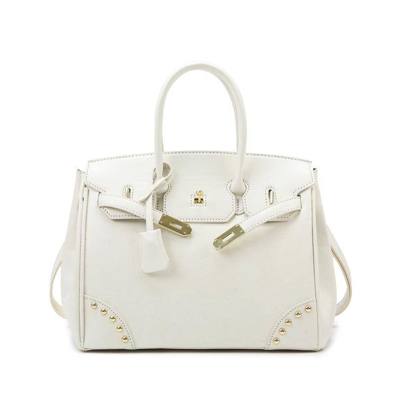 Retro Handheld Kleine Quadratische Tasche Lässige Pendler-Schultertasche Modische Textur Einseitige Umhängetasche Damentasche weiß von Joom DACH