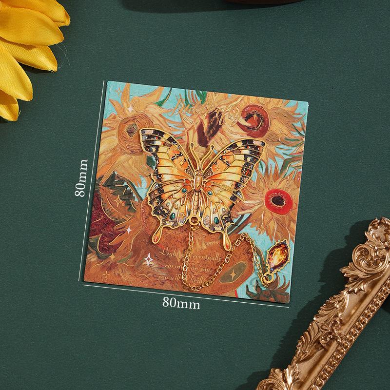 Retro-Lesezeichenhalter in Schmetterlingsform für Schüler, 6 Arten von Kunst-Ölgemälde-Lesezeichen, exquisite Lesegeschenke von Joom DACH