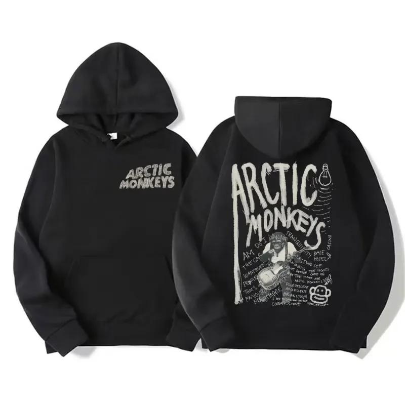 Retro Rock Arctic Monkeys Musikalbum Grafik Hoodies Männer Vintage Übergroße Hip Hop Hoodie Punk Sweatshirt Tour Doppelseitig L von Joom DACH