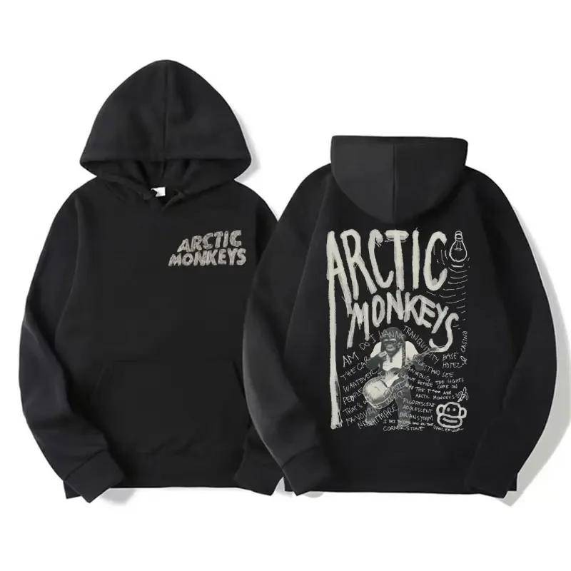 Retro Rock Arctic Monkeys Musikalbum Grafik Hoodies Männer Vintage Übergroße Hip Hop Hoodie Punk Sweatshirt Tour Doppelseitig L von Joom DACH
