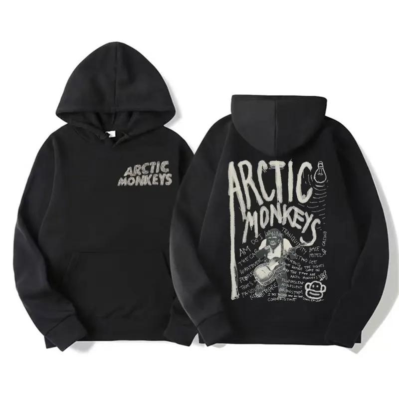 Retro Rock Arctic Monkeys Musikalbum Grafik Hoodies Männer Vintage Übergroße Hip Hop Hoodie Punk Sweatshirt Tour Doppelseitig L von Joom DACH