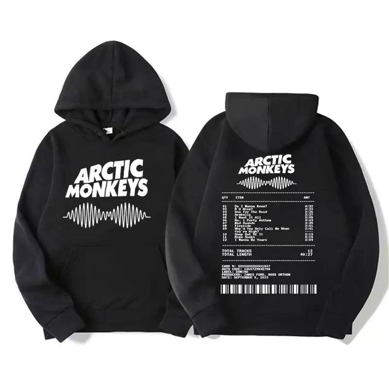Retro Rock Arctic Monkeys Musikalbum Grafik Hoodies Männer Vintage Übergroße Hip Hop Hoodie Punk Sweatshirt Tour Doppelseitig M von Joom DACH