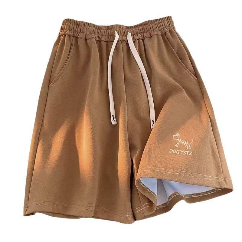 Retro Schlichte Shorts Herren Sommer Teenager Vielseitiger Druck Locker Lässig Mitte Hose One size von Joom DACH