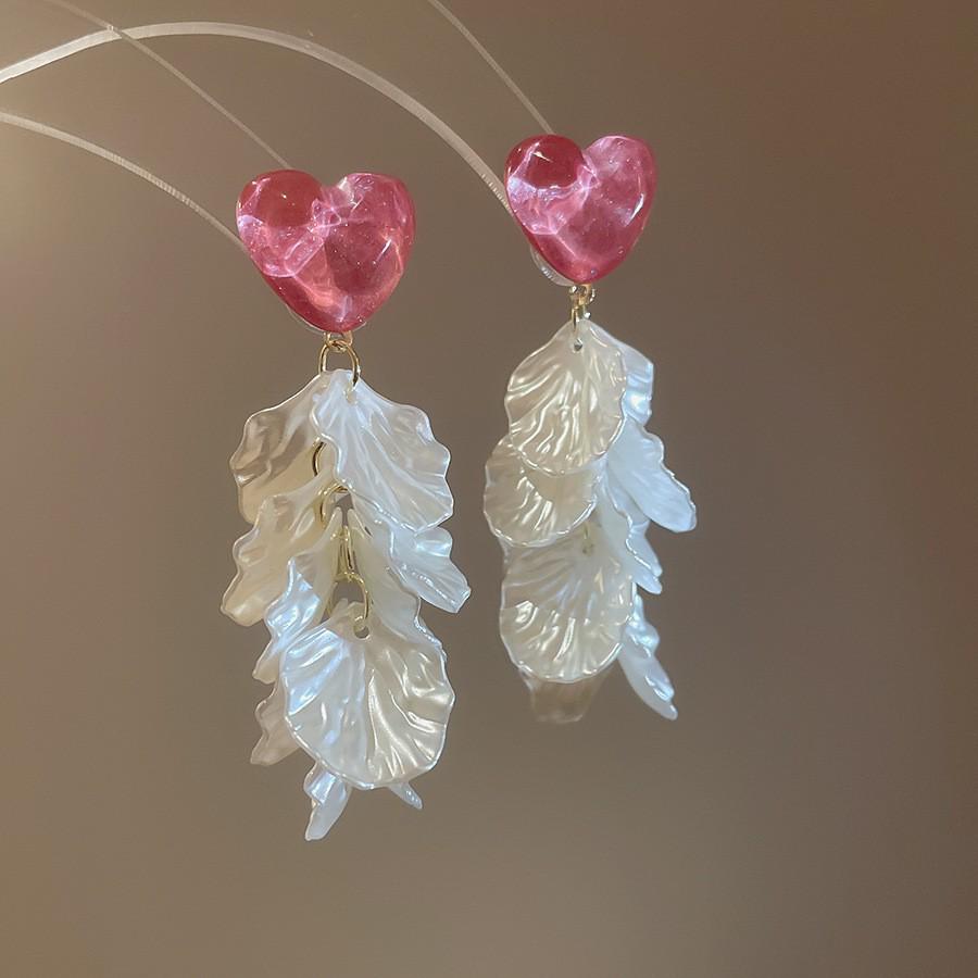 Retro Silbernadel Eingelegte Diamant Kristall Perlen Ohrringe - Luxuriöse Lange Europäische & Amerikanische Stil Ohrringe für Frauen von Joom DACH