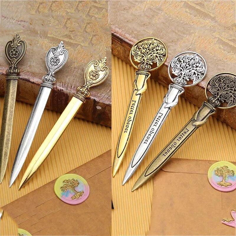 Retro Utility Messer Mini Tragbare Papier Cutter Brief Umschlag Öffner Express Box Messer Box Cutter Messer Studenten Liefert von Joom DACH