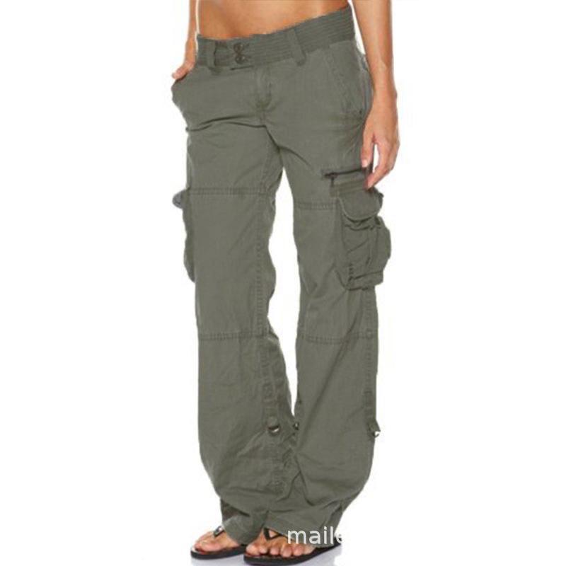 Retro Weitbeinige Mehrfach-Taschen Schlankmachende Cargohose für Damen 4XL Retro Weitbeinige Mehrfach-Taschen Schlankmachende Cargohose für Damen 4XL von Joom DACH