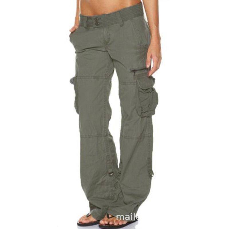 Retro Weitbeinige Mehrfach-Taschen Schlankmachende Cargohose für Damen 4XL Retro Weitbeinige Mehrfach-Taschen Schlankmachende Cargohose für Damen 4XL von Joom DACH