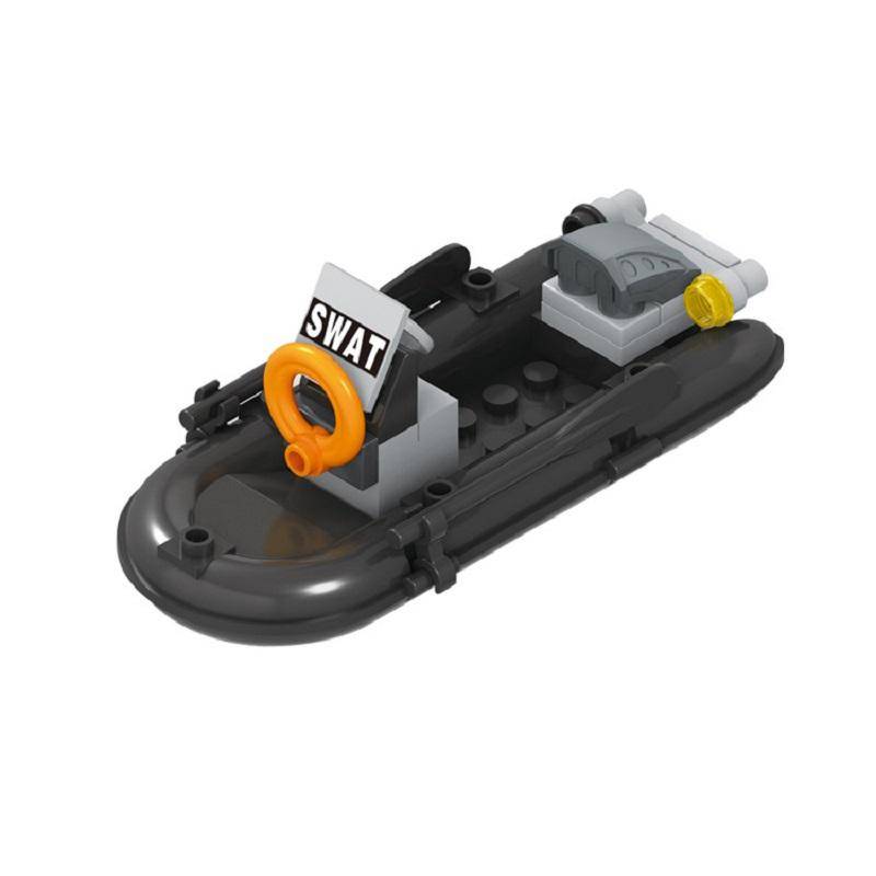 Rettungsschlauchboot-Soldat MOC City SWAT Militär Nicht im Lieferumfang enthalten Minifigur Block Ziegel Modellbausätze Kinder Lernspielzeug von Joom DACH