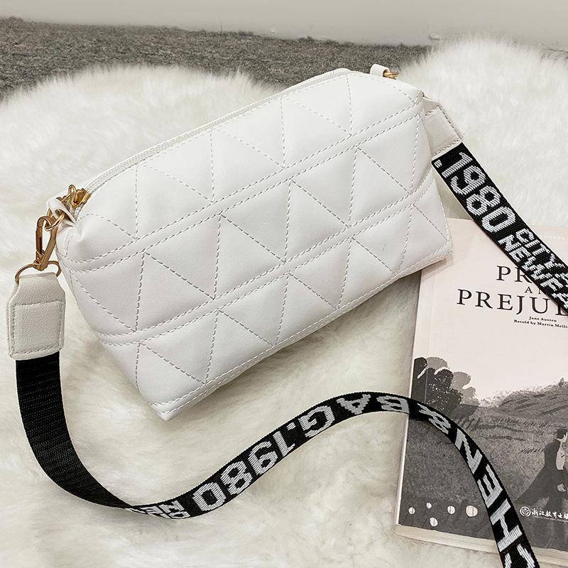 Rhombus Kette bestickte Tasche Tasche Damen neue Umhängetasche bedruckt Schultergurt kleine quadratische Tasche von Joom DACH